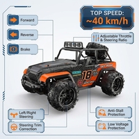 Camion RC AiJH 45KM/H à l'échelle 1:18, buggy tout-terrain de course dans le désert, haute vitesse, 4 roues motrices, véhicule télécommandé tout-terrain, voiture RC