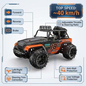 Camion RC AiJH 40KM/H à l'échelle 1:18, buggy tout-terrain de course dans le désert, haute vitesse, 4 roues motrices, véhicule télécommandé tout-terrain, <span class=keywords><strong>voiture</strong></span> RC - Product Image 3