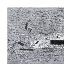 Real Hand Painted Color grey abstract Wall Arts Oil Painting on Canvas