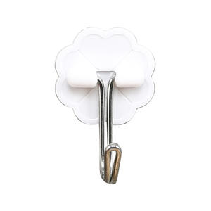 Venta directa de fábrica de ganchos de plástico pequeños en forma de flor de ciruelo, ganchos pequeños blancos, a granel y en bolsas, mini ganchos adhesivos. - Product Image 4