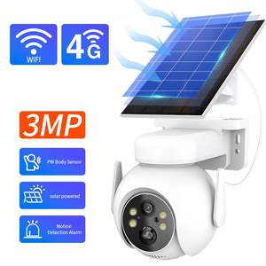 屋外4Gソーラー低電力3MPブラックライト暗視フルカラースマートホームWiFi監視カメラPIRモーション検知270 - Product Image 5