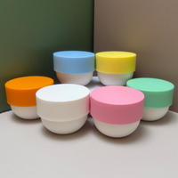 Nouvelle mode 150g 200g pot de masque en plastique PP givré pot de crème de lotion pour le corps coloré cosmétique personnalisé