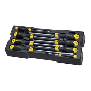 Stanley Screwdriver <b>Set</b> 8 Pc Cushion Grip <b>Tools</b> - Product Image 1