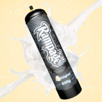Cartouches de crème fouettée professionnelles Rampage 680g – Outil portable pour la préparation de crème fraîche – Cylindre de gaz pour pâtisserie et fêtes