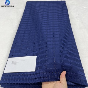 <span class=keywords><strong>Pizzo</strong></span> Voile Svizzero Africano Sinya in Svizzera, 100% Cotone di Alta Qualità, Lussuoso Tessuto Ricamato per Abbigliamento Maschile - Product Image 1