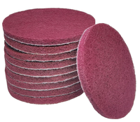 Disque abrasif non tissé de 5 pouces avec fixation auto-agrippante pour le conditionnement des surfaces, support Velcro pour outils de nettoyage et de polissage