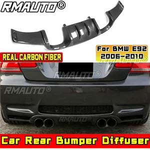 อุปกรณ์ตกแต่งรถยนต์ BMW E92 ปี 2006-2010 ชุดแต่งกันชนหลังคาร์บอนไฟเบอร์แท้ทรง V สำหรับ BMW E92 ชุดแต่งดิฟฟิวเซอร์กันชนหลัง - Product Image 3