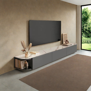 ミニマルなモダンなフローティングテレビキャビネット壁掛けメディアコンソールリビングルームスペース節約テレビ収納ベッドルーム用 - Product Image 6