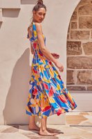 Robe longue de plage élastique pour femmes, bretelles Spaghetti, vêtements d'été, imprimé à pois, nouvelle collection