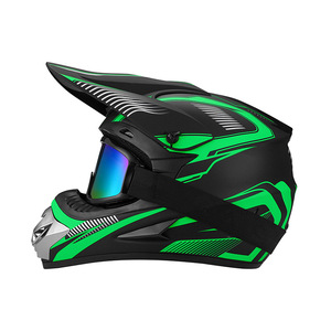 Casco de Motocross con Diseño Elegante y Gráfico, Ligero, Ventilado, Integral, con Gafas Protectoras - Product Image 5
