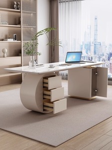 Ánh Sáng Sang Trọng Máy Tính Để Bàn Bàn Máy Tính Và Ghế Gỗ Kết Hợp Bền Văn Phòng Nghiên Cứu Bảng Cho Nhà Sử Dụng - Product Image 2