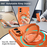 Para Samsung Galaxy Z Fold 8 Wide 7 6 5 360 °   Funda Plegable para PC con Anillo Magnético, Tacto Suave, Protección Completa a Prueba de Golpes