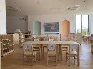 Usine EMA Mobilier scolaire commercial Bureau d'ordinateur d'enseignant d'étude Bureau taille personnalisée Table moderne en bois - Product Image 4