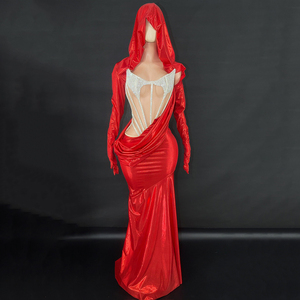 Novance Y4443 Câu Lạc Bộ Trang Phục Cho Phụ Nữ Sexy Cô Gái Bên Ăn Mặc Với Găng Tay Skinny Đảng Mặc Câu Lạc Bộ Đêm Ăn Mặc Cho Sinh Nhật - Product Image 1