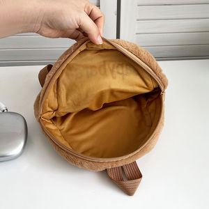 حقيبة ظهر قطيفة من الكابيبارا ، ألعاب حيوانات محشوة ، حقائب يد ، كابيبارا لطيفة ، حقائب حمل ، حقيبة مدرسية قطيفة - Product Image 5