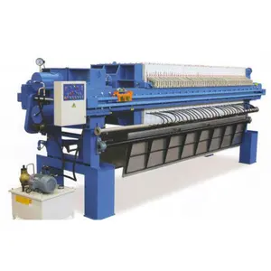 PLC control 1250 automatic flap high-pressure diaphragm filter press used for secondary pressing to fully reduce the water conte