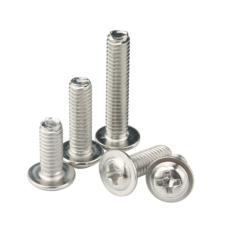 Stainless Steel Phillips Round Washer Screw Hex Head Truss Self Tapping Screw For Metal