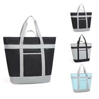 Sac fourre-tout en tissu Oxford de grande capacité personnalisé sac fourre-tout pliable pour plage pique-nique shopping et épicerie sac fourre-tout personnalisé pique-nique