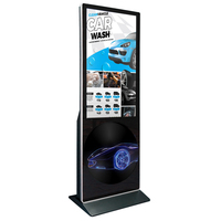 Écran publicitaire LED sur pied, indice de protection IP43, résolution 4K, pas de pixel de 3 mm, pour utilisation en extérieur/intérieur, aéroports, centres commerciaux