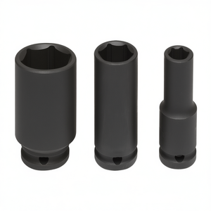 Jeu de clés à douille à chocs Fervi, 3 pièces, métriques, à embout profond - Product Image 2