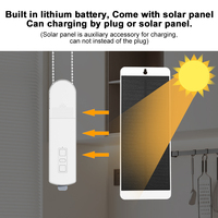 Moteur de store enrouleur intelligent MANHOT WiFi à énergie solaire, contrôle par application, compatible Alexa Google Home pour villas, hôtels, vente en gros, OEM