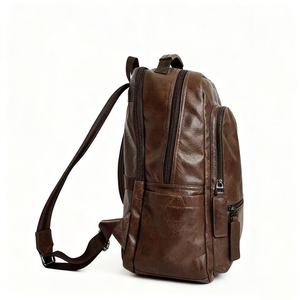 <span class=keywords><strong>Mochilas</strong></span> Vintage Casuales de Moda para Hombre, Bolsos de Viaje de Cuero PU de Alta Calidad, Compra Directa del Fabricante - Product Image 2