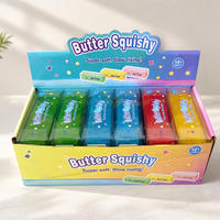Jouet à presser en forme de fromage géant multicolore à remontée lente, anti-stress pour le bureau, cadeau fidget, boîte surprise