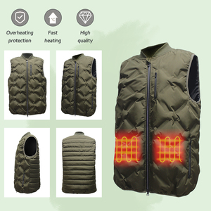 شعار مخصص للرجال الأطفال الإنجليزية الدراجين الصيد الكهربائية بطارية حرارية خضراء خفيفة الوزن القطبية صوف سترة ساخنة - Product Image 3
