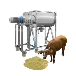 Horizontales Design 1000 kg Band mischmasch ine 200kg Rinder-/Schweine-/Tierfutter mischer mit 500kg pro Charge