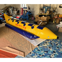 Bote Inflable de PVC THL con Forma de Plátano, 10 Asientos, Diseño Multifuncional para Uso en Agua, Capacidad y Opciones de Pasajeros Personalizables
