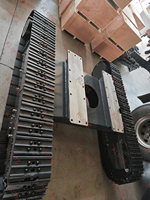 Châssis à chenilles de 2 tonnes, 5 tonnes, 10 tonnes, pièces de machines de construction, excavatrice, plateforme Caterpillar, chenilles en caoutchouc et en acier, train de roulement