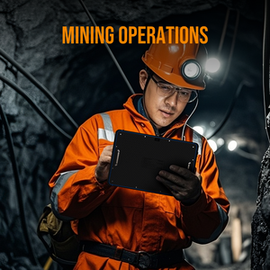 สำหรับแท็บเล็ตอุตสาหกรรม W105 ขนาด 10.1 นิ้ว ระบบปฏิบัติการ WIN 10/11 แบตเตอรี่ 5000mAh หน่วยความจำ 16+128GB ระบบ GPS กันน้ำระดับ IP68 ชิปประมวลผล Intel รองรับการสแกน QR Code แบบ 1D/2D - Product Image 2