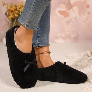Pantuflas de Invierno para Mujer, Suaves y Cálidas, de Algodón, con Forro de Peluche, Antideslizantes, con Suela de EVA Acolchada, Diseño de Deslizamiento para el Dormitorio - Product Image 3