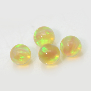 Cuentas de Ópalo de Gelatina Creadas en Laboratorio, Sin Agujero, para Fabricación de Pendientes, Precio de Fábrica al Por Mayor - Product Image 2