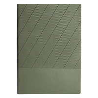 Carnet A5 en cuir PU souple Spot Twill avec reliure sans fil, style bureau professionnel, coffret cadeau personnalisé, cadeau d'affaires