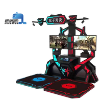 Simulateur de chasse à l'arme à feu 2 joueurs 9D VR Jeu de tir d'arcade intérieur en métal et alliage avec 6DOF pour le divertissement en aéroport