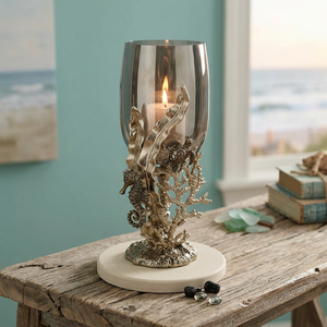 Candelabros de cristal de diseño elegante con votivos de metal de calidad superior para juego de portavelas votivo de luz parpadeante suave - Product Image 6