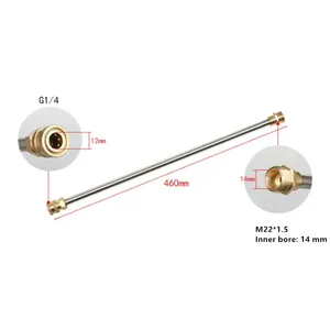 Pistolet <span class=keywords><strong>nettoyeur</strong></span> <span class=keywords><strong>haute</strong></span> <span class=keywords><strong>pression</strong></span> 4000 psi pistolet à eau de jardin étendu multifonctionnel domestique 5 embouts de buse de pulvérisation à connexion rapide - Product Image 6
