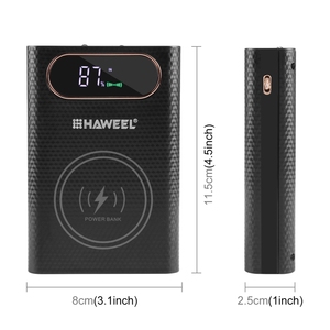 Power Bank HAWEEL DIY per 4 Batterie 21700 (Non Incluse) con Ricarica Rapida 22.5W e Ricarica Wireless 15W, con Display - Product Image 3