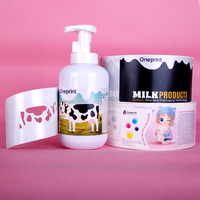 Étiquette cosmétique adhésive multicouche imperméable, autocollant double face imprimé pour livret, étiquette de bouteille, bière, boissons énergisantes