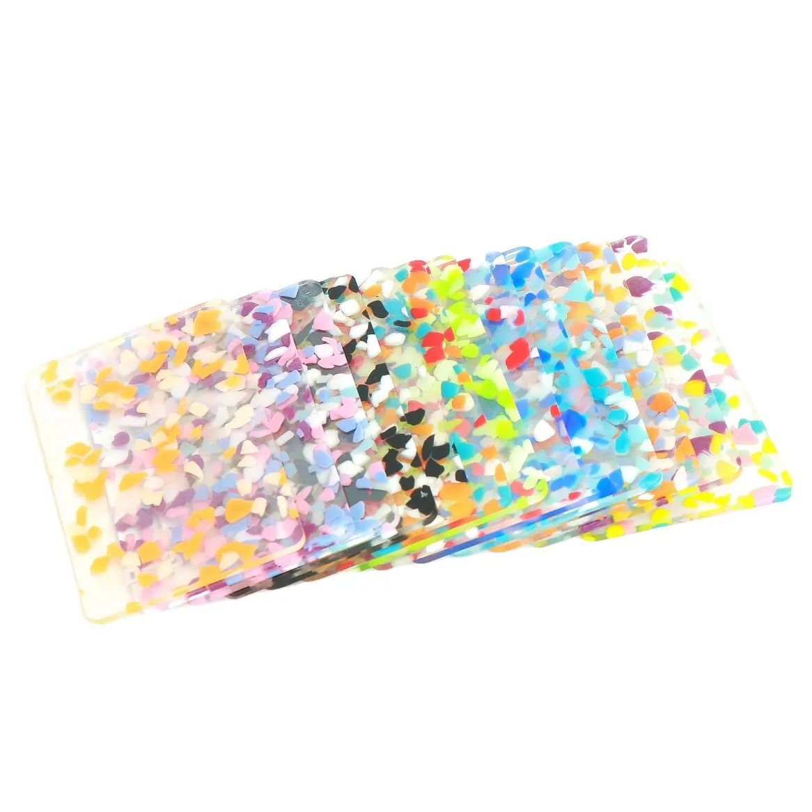 eco-friendly 3mm Laser Cutting Colorful Glitter Cast Acrylic Sheet Plexiglass for decoration