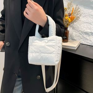 Customized Logo <b>Quilted</b> Handbags Adjustable <b>Single</b> Shoulder Strap Sling Bags Mini Women Puffer Tote Bags - Product Image 4