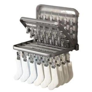 Séchoir à chaussettes mural Royal Stan en alliage d'aluminium, 24 pinces, pliable, pour salle de bain et usage domestique - Product Image 5