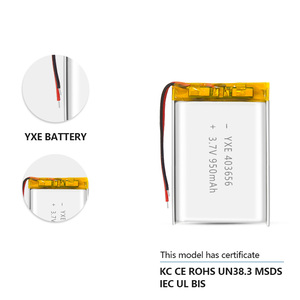 3.7V/950mah kleine Lithium-Ionen-Batterien des OEM/ODM-Lieferanten Mehrere Modelle wiederauf ladbar 403656 - Product Image 6