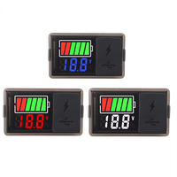 DC 8 ~ 30V type-c USB batterie de voiture voltmètre indicateur de niveau de Charge batterie au Lithium compteur de capacité affichage de Test testeur de LED