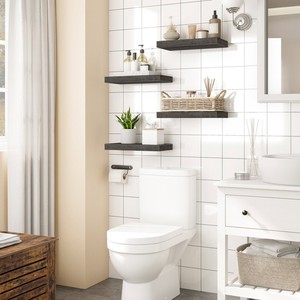 Wholesale Bathroom Wall Mounted Shelves, Floating Storage Shelf for Organizer, <strong>Corner</strong> Shelving Unit, Hanging Rack for Bathroom - Product Image 3