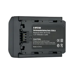 Batteria agli ioni di litio da 7.2V 1550mAh batteria per fotocamera digitale NP-FZ100 batteria NPFZ100 per Sony ILCE-9 A7RIII a7r3 A9 A7RM3