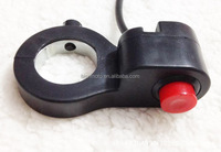 Botón de arranque de bocina de manillar de motocicleta Universal de 7/8 pulgadas Led Matel E-Bike Hazard Motor Bike Switch