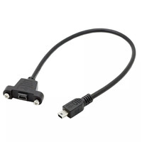 Mini-USB-Verlängerungskabel mit Schraubloch, Stecker auf Stecker, 5A Schnellladung für Computer, Befestigung am Master-Tape T
