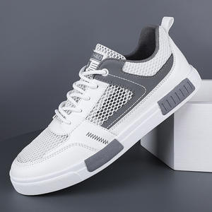 Men's Mesh Breathable Skateboard <b>Shoes</b> Trendy Anti Slip Thick <b>Sole</b> <b>Flat</b> Casual Board <b>Shoes</b> for Men Walking & Running <b>Shoes</b> - Product Image 6